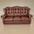 Mid-Century Modern Chesterfield Suzanne Brown Leather Living Room Set, 1970s, Set of 3 For Sale - Image 3 of 16