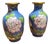 Chinese Cloisonné Enamel Vases, 1950, Set of 2 For Sale