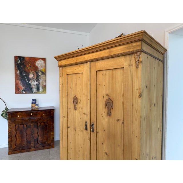 Wood Art Nouveau Farmhouse Styrian Cupboard For Sale - Image 7 of 10