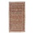 Kurdish Antique Gallery Runner With Tribal Design in Light Green, Tan and Red 5'6 X 10'11 For Sale