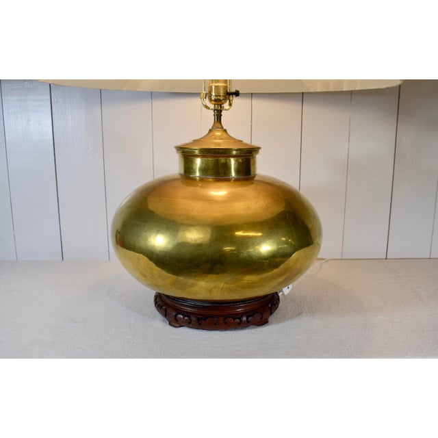Wood Frederick Cooper Chinoiserie Inspired Table Lamp With Pagoda Shade For Sale - Image 7 of 9