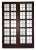 Wood Antique Chestnut 10 Light French Doors With Leaded Glass Panes - A Pair For Sale - Image 7 of 7