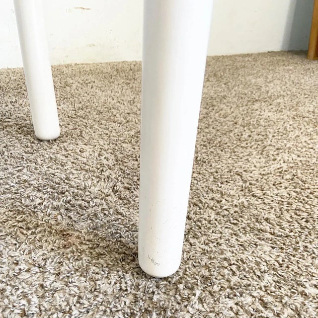 White and Pink Carimate Style Dining Chairs - Set of 4 For Sale - Image 10 of 10