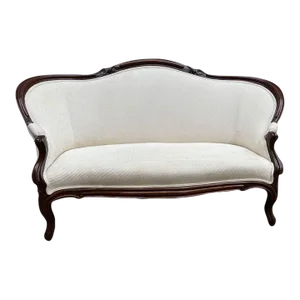 19th Century Antique Victorian Loveseat Settee
