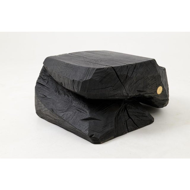 Sculptural Hardwood Stool by Logniture For Sale - Image 16 of 17