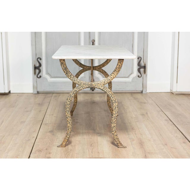 19th Century 19th Century French Marble Top Bistro Table For Sale - Image 5 of 9