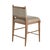 Arteriors Home Arteriors Home Keegan Gray Leather Counter Stool For Sale - Image 4 of 8