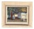 Axel Hamborn, Villagers in Courtyard, 1950s, Oil Painting on Panel, Framed For Sale