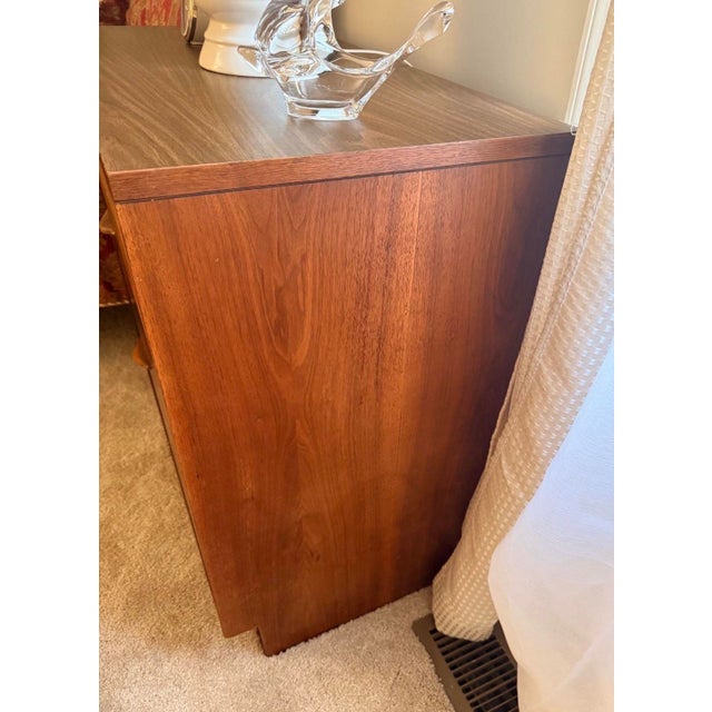 Mid-Century Modern Vintage Mid-Century Modern Lane "Perception" Walnut 3-Drawer Dresser / Chest For Sale - Image 3 of 6