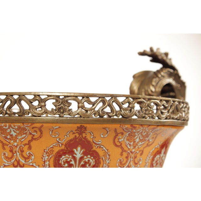 Mark Roberts Porcelain & Bronze Decorative Bowl Chairish