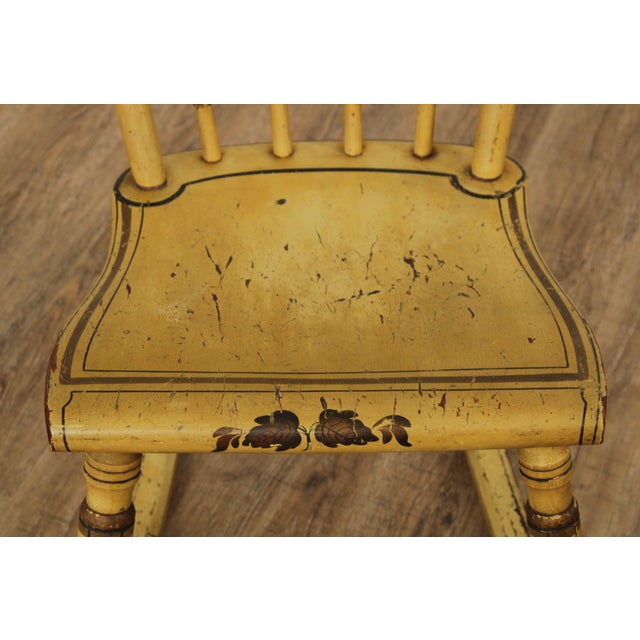 Antique 19tth Century Hand Painted Childs Rocking Chair For Sale - Image 10 of 12
