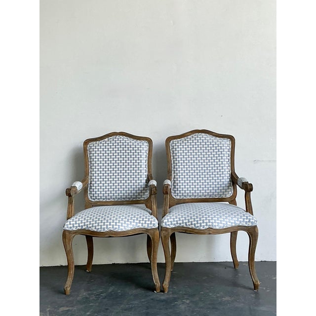 Vintage Louis XV Style Carved Wood Armchairs For Sale - Image 14 of 15