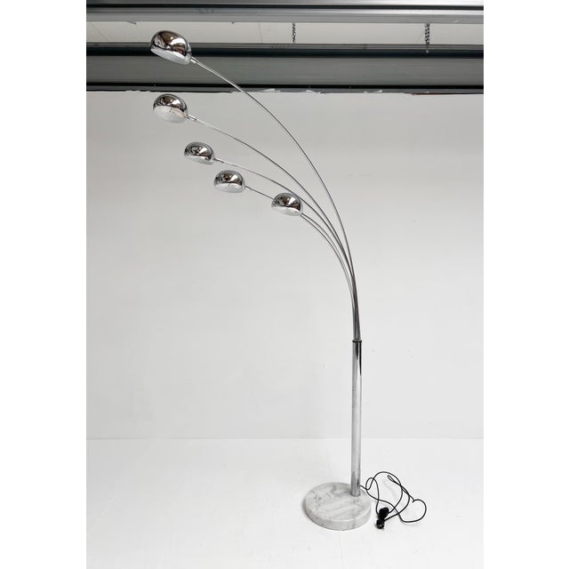 Mid-Century Modern Arc Lamp by WOFI Leuchten, 1970s For Sale - Image 3 of 16