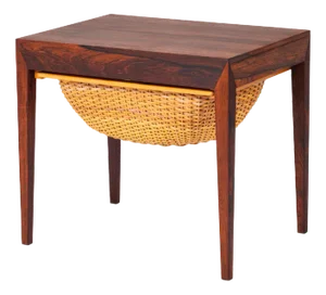 Sewing Table in Rosewood by Severin Hansen for Haslev Furniture Carpentry, 1950s