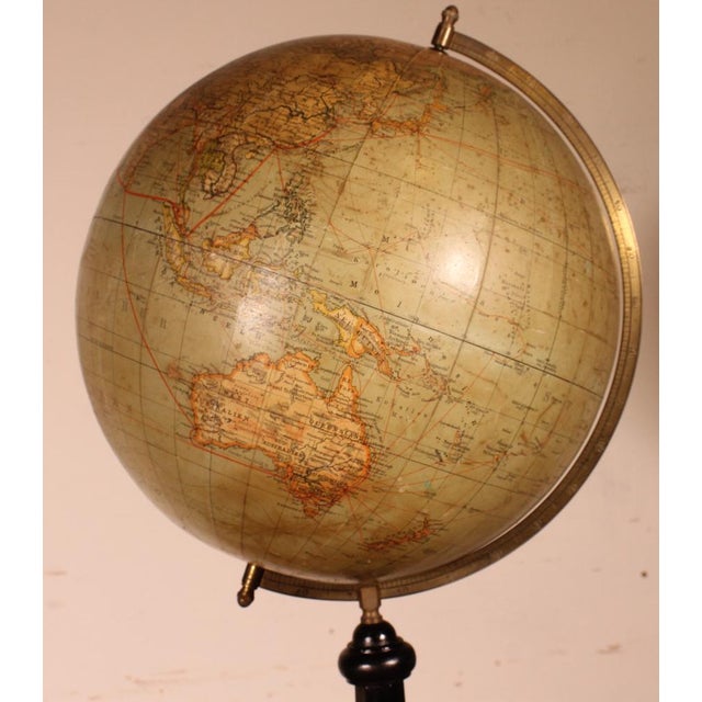 Large Terrestrial Globe from by Handels Und Verkehrsglobus For Sale - Image 10 of 13