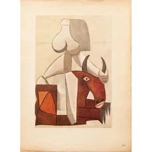 1946 After Picasso, "The Kidnapping of Europe" Period First English Edition Offset Lithograph