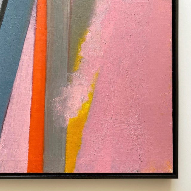 Adele Mailer Vintage 1985 Abstract Expressionist Original Signed One of a Kind Framed Large Modernist Oil Painting For Sale - Image 16 of 18