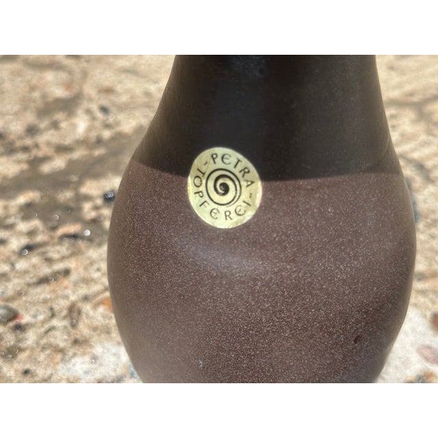 Modern Sculptural Studio Ceramic Vase from Petra Pottery, Germany, 1980s For Sale - Image 3 of 17