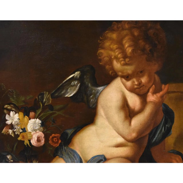 Baroque Erasmus Quellinus II, Allegory of Vanity and Youth, 1660, Oil on Canvas For Sale - Image 3 of 16