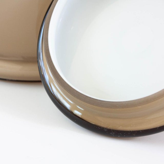Mid-Century Modern Portuguese Grey Opaline Jar, 1960s For Sale - Image 9 of 10