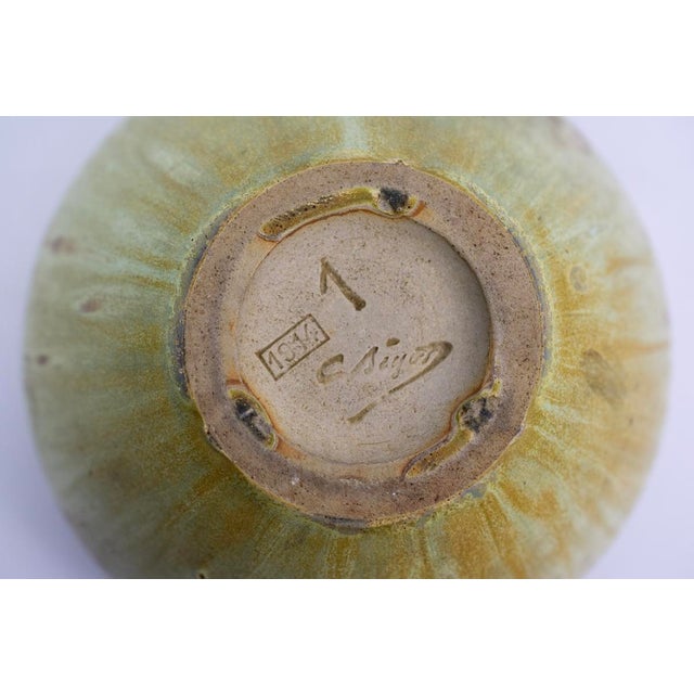 Flamed Stoneware Bowl by Alexandre Bigot, France, 1914 For Sale - Image 9 of 10