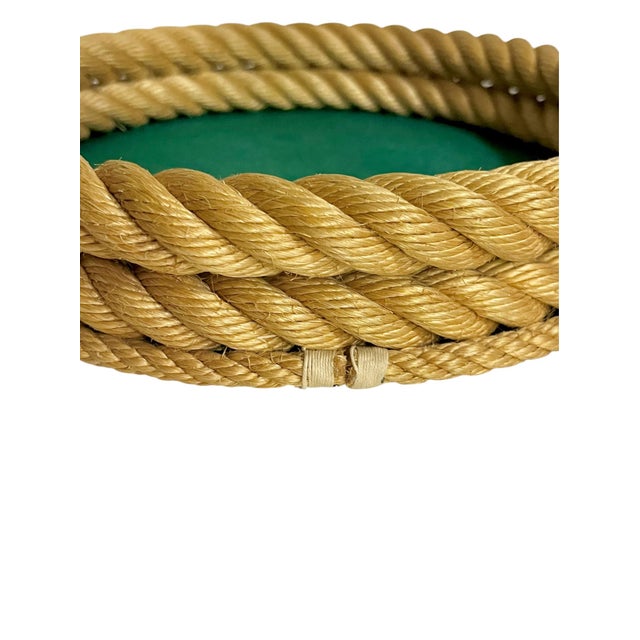 Adrien Audoux and Frida Minet Vintage Rope Tray Attributed to Adrian Audoux & Frida Minet For Sale - Image 4 of 13