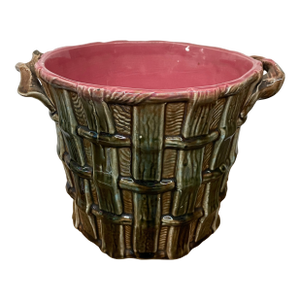 Antique Majolica Planter/Cache Pot