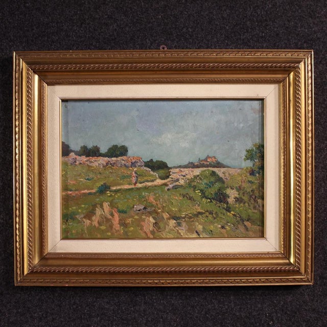 Italian Artist, Landscape, 1930, Oil on Board, Framed For Sale - Image 16 of 16