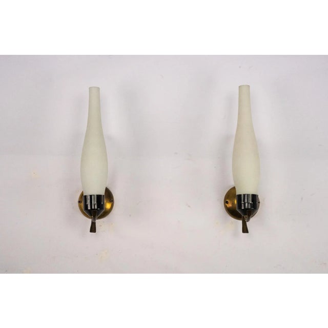 Mid-Century Modern Italian Sconces, 1950s, Set of 2 For Sale - Image 11 of 11