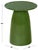 Contemporary Stephan Concrete High Gloss Accent Table in Olive Green For Sale - Image 3 of 9
