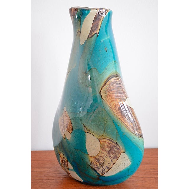 Maltese Glass Vase by Michael Harris for Mdina, 1980s For Sale - Image 4 of 14
