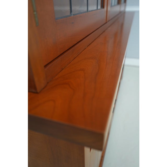 Stickley Cherry Mission Style China Cabinet For Sale - Image 14 of 18