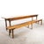 Vintage Long Rectangular Fruitwood Farmhouse Table and Bench, 1940s, Set of 2 For Sale - Image 13 of 13