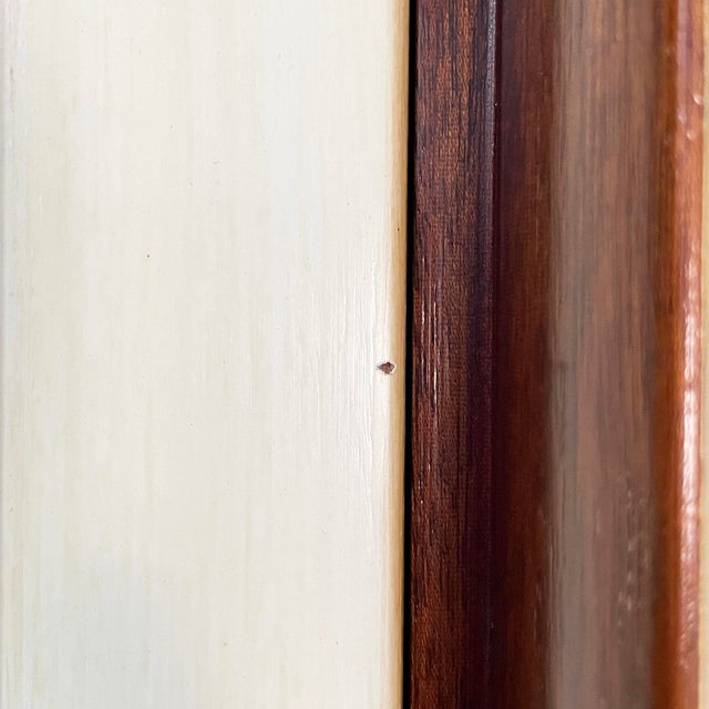 Art Deco Italian Wood and White Wood Wardrobe, 1940s For Sale - Image 12 of 18
