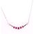 Metal 14 Karat Gold Cable Necklace With Ruby and Diamond Soldered Pendant 0.10 TDW For Sale - Image 7 of 9