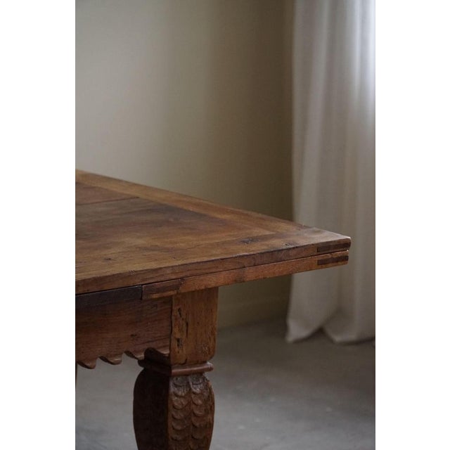 19th Century Baroque Danish Dining Table in Oak For Sale - Image 18 of 18