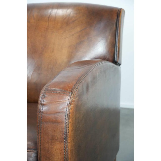 Vintage Sheepskin Leather Chairs, Set of 2 For Sale - Image 11 of 18