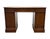 Sligh Lowry Solid Pine Early American Country Style 46" Double Pedestal Writing Desk W. Tooled Leather Top For Sale - Image 11 of 12