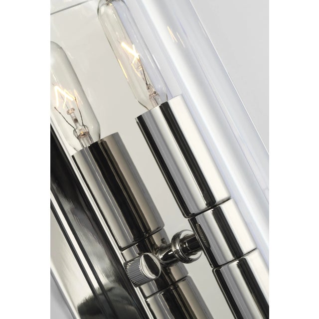 2020s AERIN for Visual Comfort Signature Clayton Wall Sconce in Crystal & Polished Nickel For Sale - Image 5 of 6