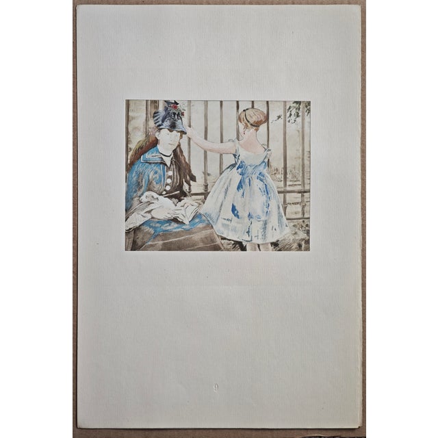 A lithograph after Edouard Manet from "Die Skizzenmappe - Zeichnungen französischer Meister des neunzehnten Jahrhunderts"...