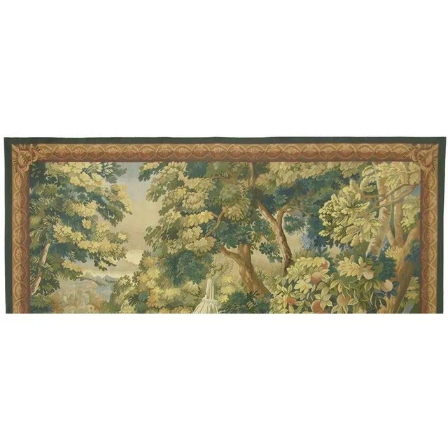 Traditional Vintage Tapestry Depicting a Secret Garden For Sale - Image 3 of 9