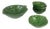 Vintage Green Artichoke Leaf Salad Bowls, 1970s, Set of 7 For Sale