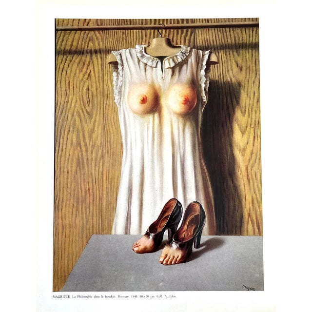 Artist: René Magritte Country: Spain Title: La Philosophie dans le Boudoire Medium: offset Paper Size: Vellum 12.25 x 9.50...