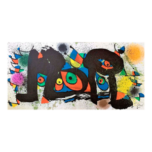 1974 Joan Miro Signed Original Lithograph Sculpture 1