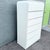 Postmodern White Gloss Laminate Waterfall Highboy Dresser For Sale - Image 4 of 11