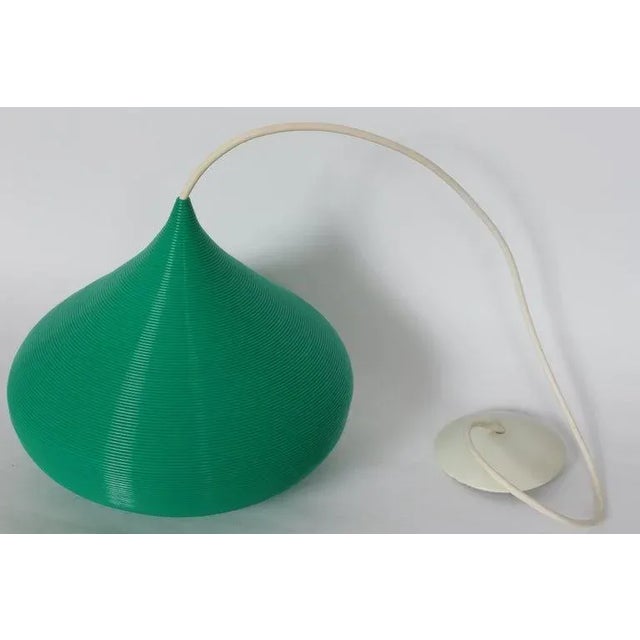Glowtex John & Sylvia Reid Rotaflex Style Green "Onion" Pendant, 1950s For Sale - Image 9 of 13