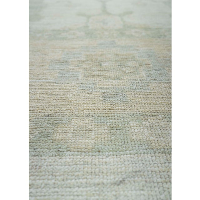 Turkish Turkish Oushak Rug 12'4" x 15'9" #20335 For Sale - Image 3 of 8