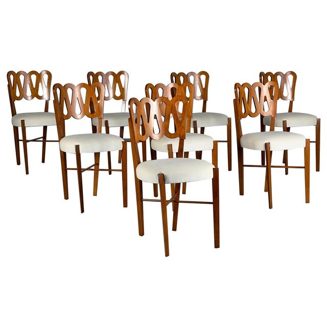 969 Volute Chairs by Gio Ponti, 1970s, Set of 8 For Sale - Image 15 of 15