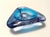 Large Triangular Blue Murano Glass Trinket Bowl, Italy, 1970s For Sale - Image 9 of 9