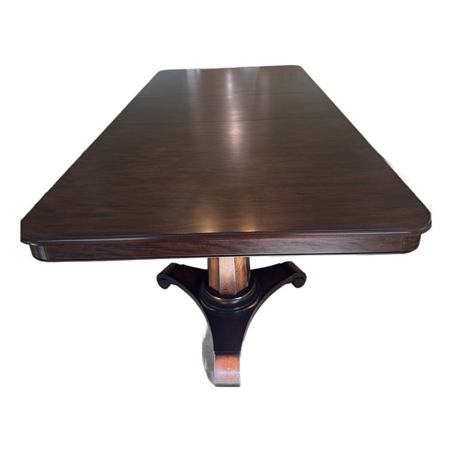 Ethan Allen Sanders Double Pedestal Dining Table For Sale
